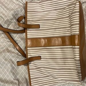 Tahari Striped Shoulder Bag